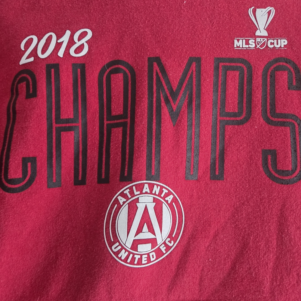 Adidas Atlanta United FC 2018 MLS Cup Champions Hoodie Red Small - Picture 2 of 6